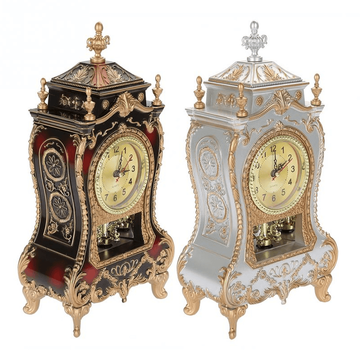 Desk Pendulum Alarm Clock Vintage Clock Classical Cabinet Creative Imperial Furnishing Sit Pendulum Clock