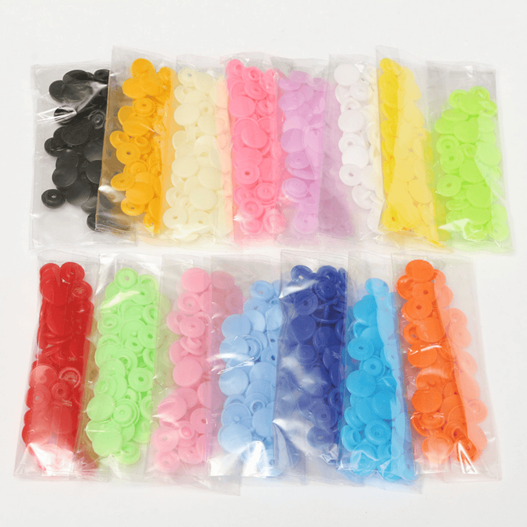 150Pcs/Set Plastic Resin T5 Fastener Snap Kam Buttons Pliers Kit DIY Crafts