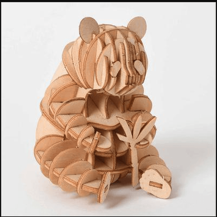 Puzzle 3D Three-Dimensional Puzzle Wooden Model Assembly