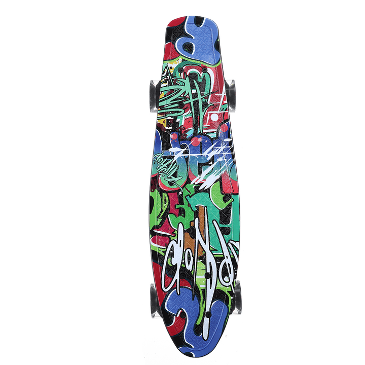 22 Inch Skateboard 4 Flashing Wheels Teenager Adult Figure Skating Street Outdoor Sports Skating Board