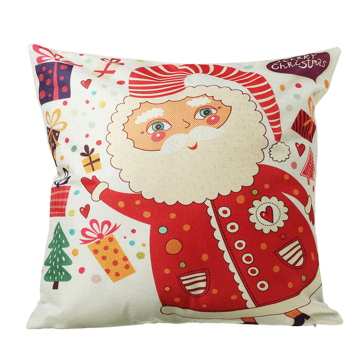 45*45Cm Christmas Cushion Cover Decorative Sofa Pillow Cover Case Seat Car Home Decor Throw Pillowcase for Home 2020 Christmas Decoration - MRSLM