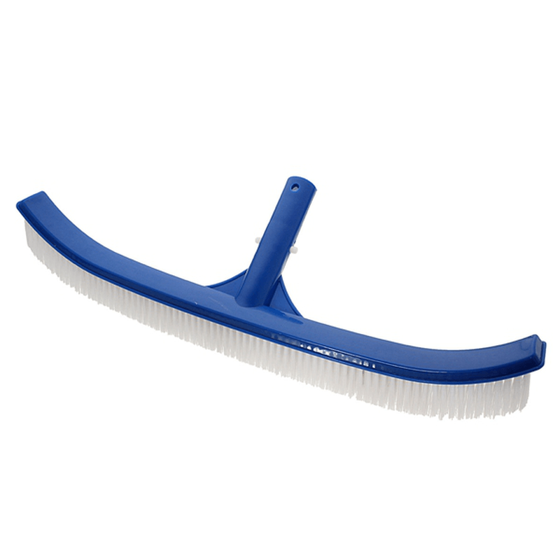 18 Inch Curved Scrubbing Floor Swimming Pool Aquarium Fish Pond Spa Bristles Brush Dirt Cleaner