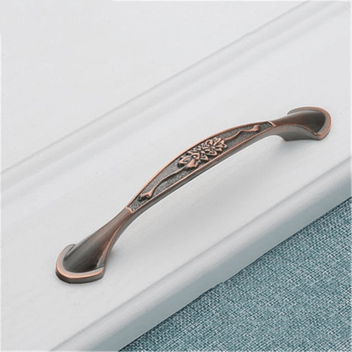 Cabinet Door Handle Amber Green Red Bronze American Simple Drawer Handle Surface Mounted Single Hole Furniture Solid Handle - MRSLM