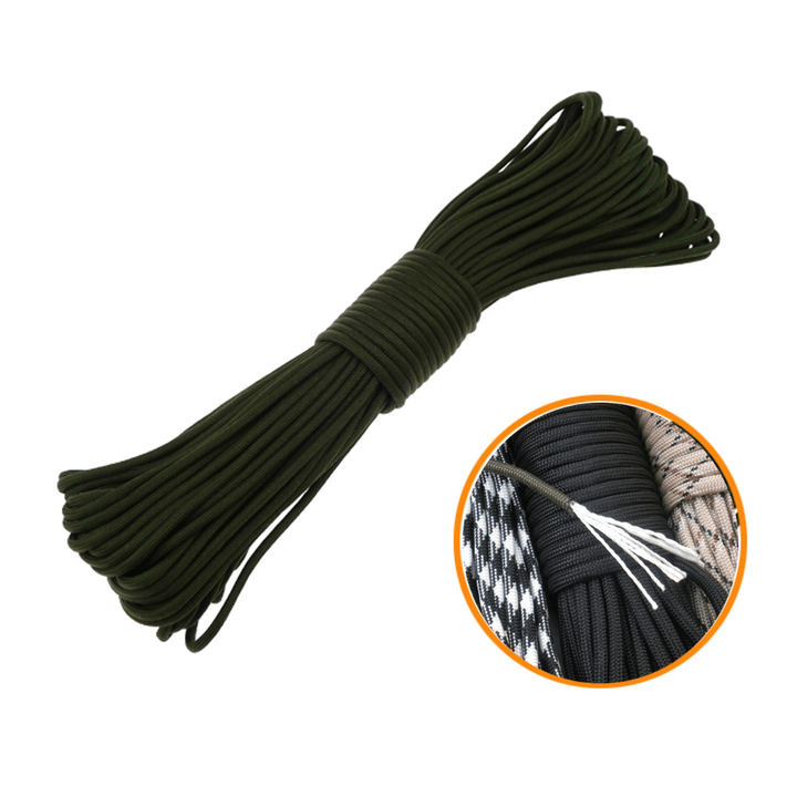 100FT/30M 550Lb Paracord Parachute Lanyard 7 Strand Core Emergency Army Green Rope