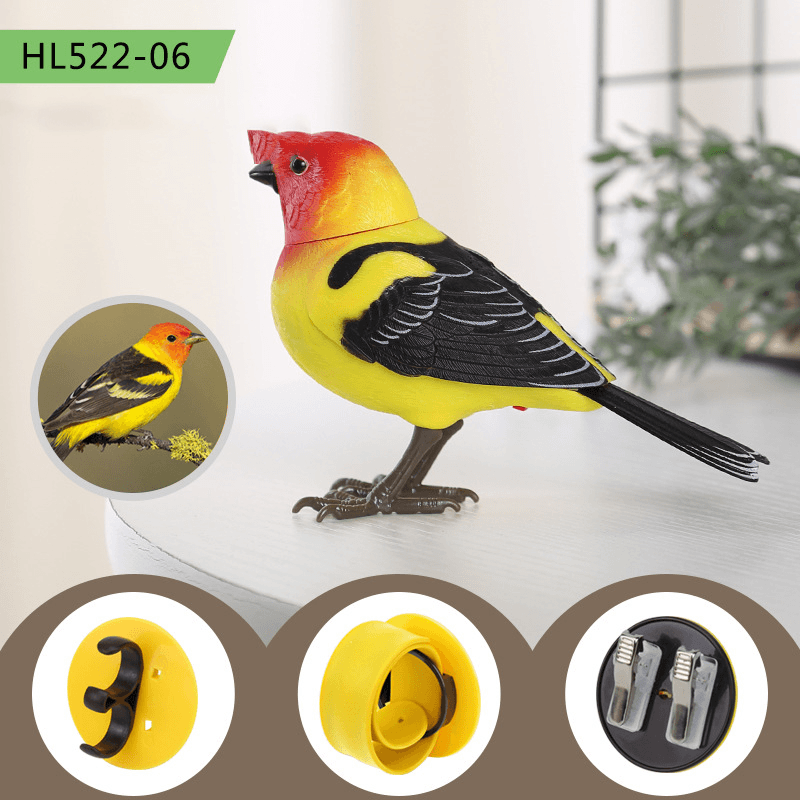 The Simulation Electric Singing Bird Toy Will Call and Move