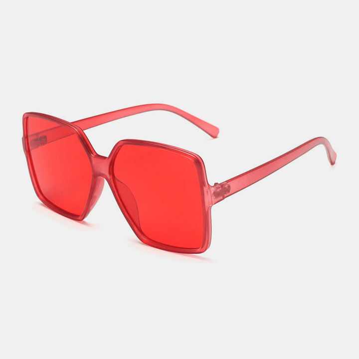 Women plus Size Frame Square Shape Fashion Trend Retro UV Protection Sunglasses - MRSLM