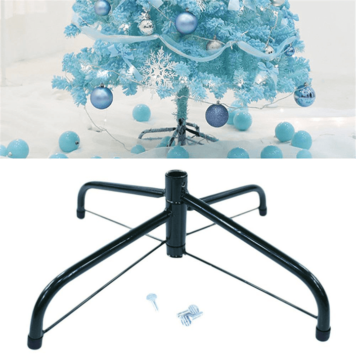 2020 Christmas Tree Stand Holder Christmas Tree Holder Metal Stand Base Rack 4 Feets Christmas Tree Accessories for New Year Home Decor