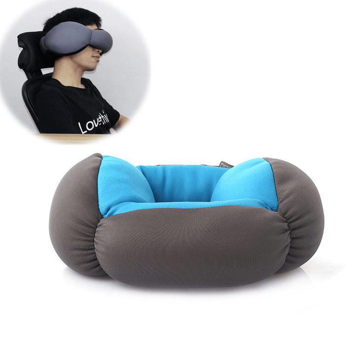 Thinkloop‚Ñ¢ Loop Annular Travel Nap Pillow Foam Particle Cotton Neck Protected Pillow Cushion