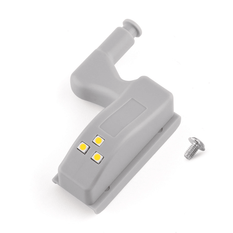 10Pcs LED Sensor Hinge Light under Cabinet Light Cupboard Inner Hinge Lamp for Wardrobe Closet Kitchen Night Light