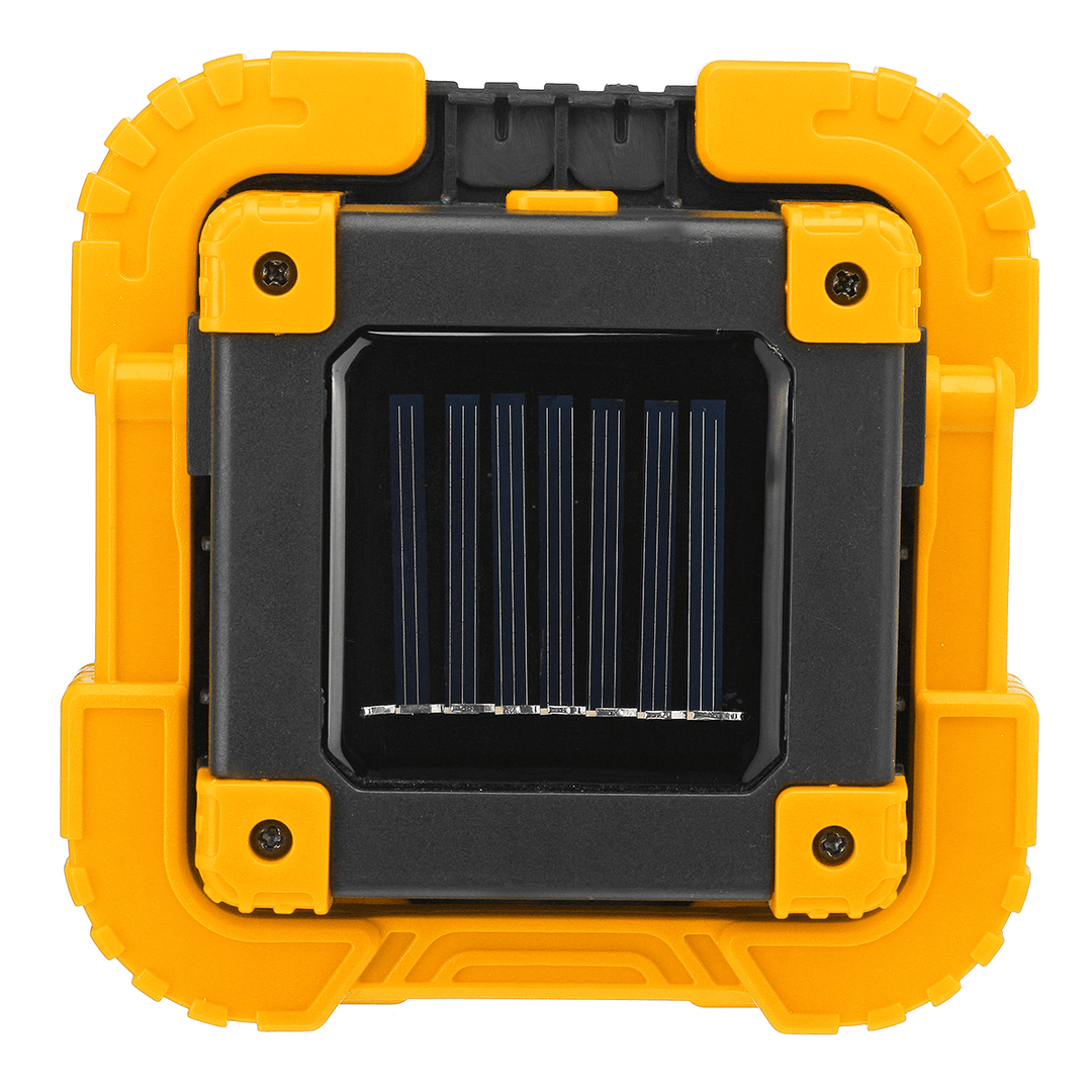 Portable 50W 1000LM Solar LED Work Light COB Camping Lamp USB Rechargeable Flood Spot Lamp Hand Light