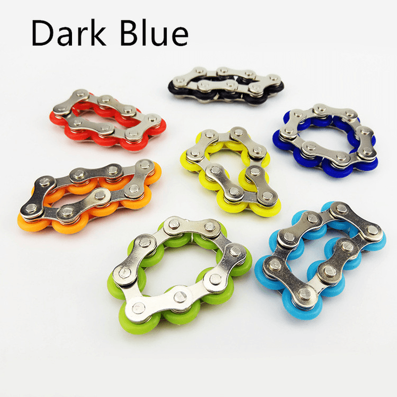 Key Ring Fidget American Fingertip Gyro Key Ring Chain Buckle Relief Pressure Decompression Chain