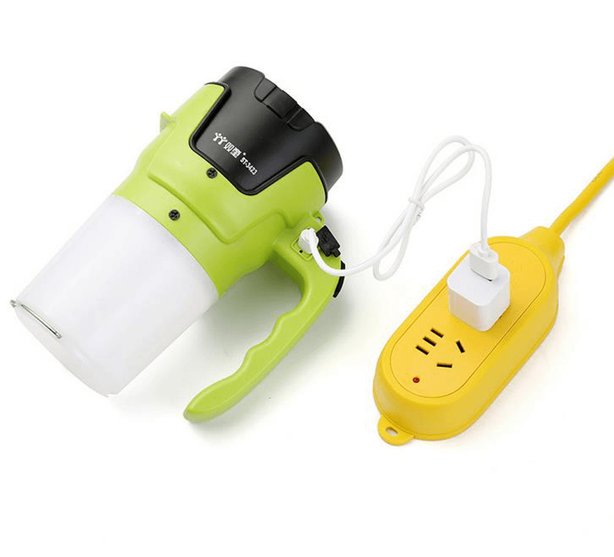 Outdoor Emergency Light Strong Camping Light Flashlight USB Rechargeable Patrol Lamp