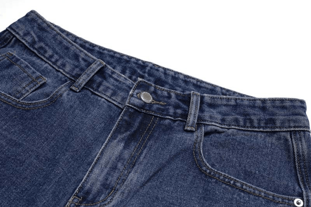 Men'S Washed Casual Trousers Trend Versatile