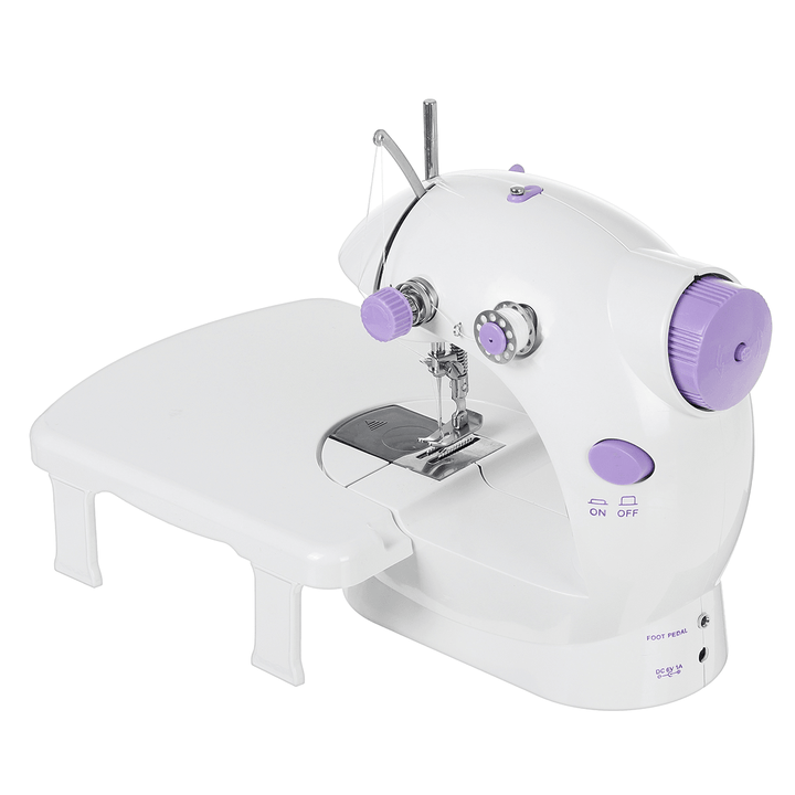 Rechargeable Portable Electric Sewing Machine Household Mini Sewing Machine W/ Light