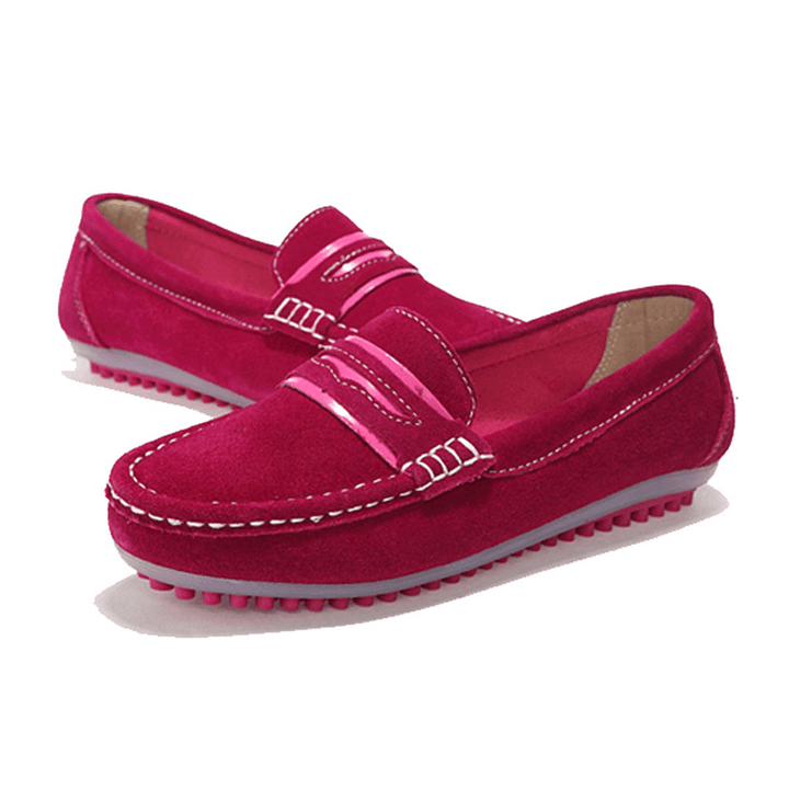 Women Casual Flat Shoes Color Flats Slip on round Toe Loafers