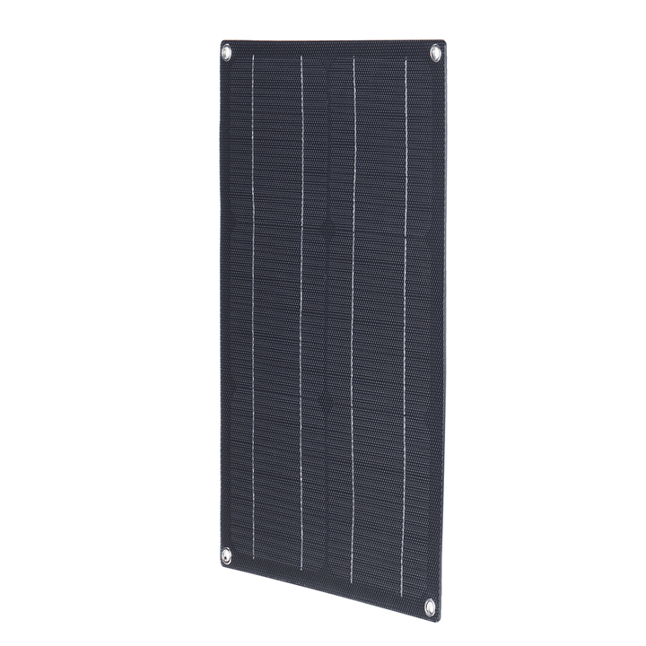 20W ETFE Solar Panel Field Vehicles Emergency Charger with 4 Protective Corners Single USB+DC