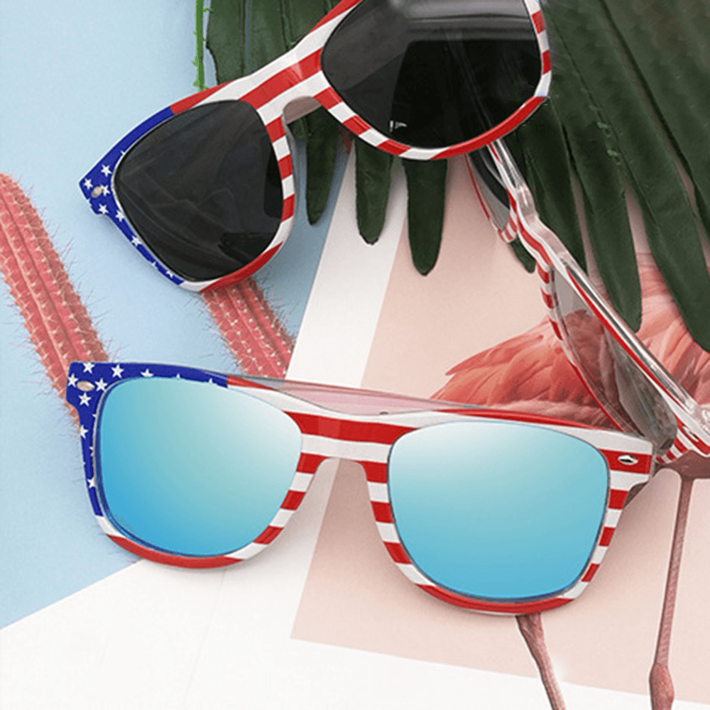 Unisex Patriotic Polarspex Polarized 80'S Retro Trendy Stylish Sunglasses