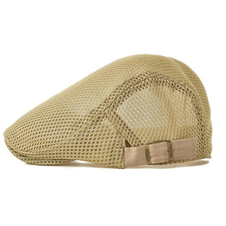 Mesh Adjustable Newsboy Beret Ivy Flat Cap