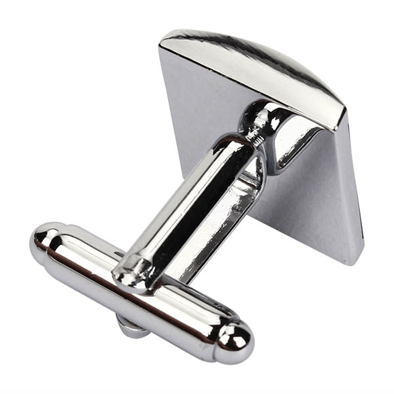 WSC Men Cufflinks Metal Series Stylish Enamel Square Shape Decoraction for Shirts