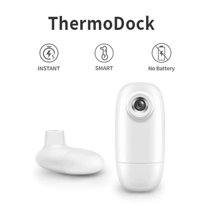 Thermodock Non-Contact Contactless Smart IR Infrared Sensor Forehead Body/Object Thermometer Replacement for OTG Function Android System with APP Control