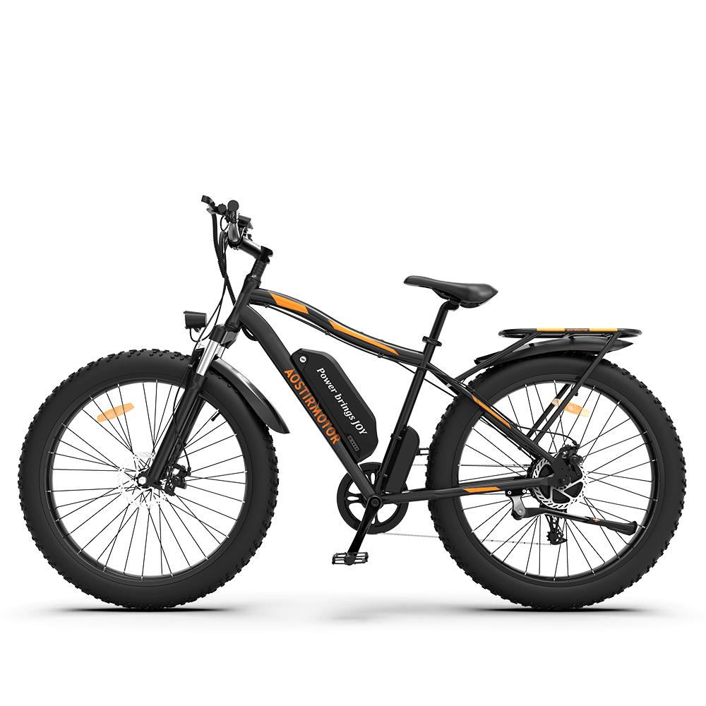 [US DIRECT] AOSTIRMOTOR S07-B 750W 48V 13Ah 26 Inch Electric Bikes 28Km/H Max Speed 80Km Mileage 150Kg Max Load Electric Bicycle