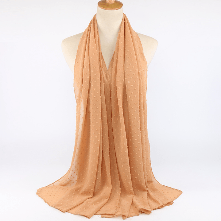 Thick Chiffon Long Scarf