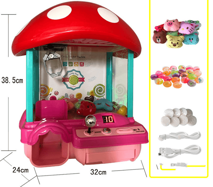 The Same Alarm Clock, Children'S Candy, Mini Grab Doll Machine, Clip Doll Machine, Game Machine