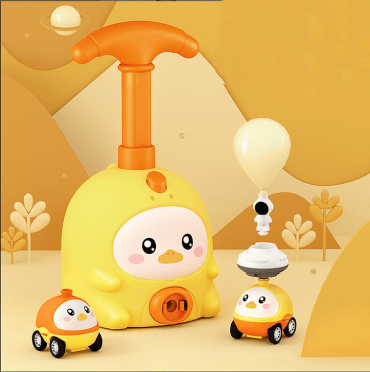 Balloon Car Toys for Babies 2 to 4 6 Years Kids Educational Air Power Balloon Car Launch Tower Montessori Toy for Children Gift