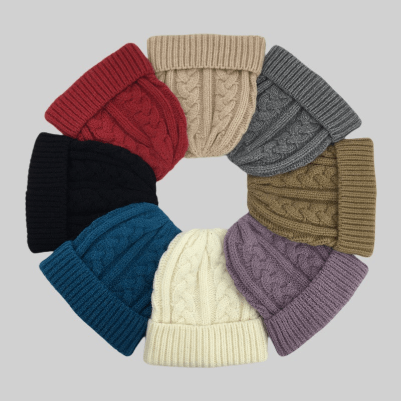 Men'S and Women'S Parent-Child Warm Woolen Hats