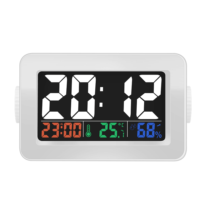 Digoo DG-C1R Brother Double Knob Simplified Alarm Clock Touch Adjust Backlight with Temperature Hu