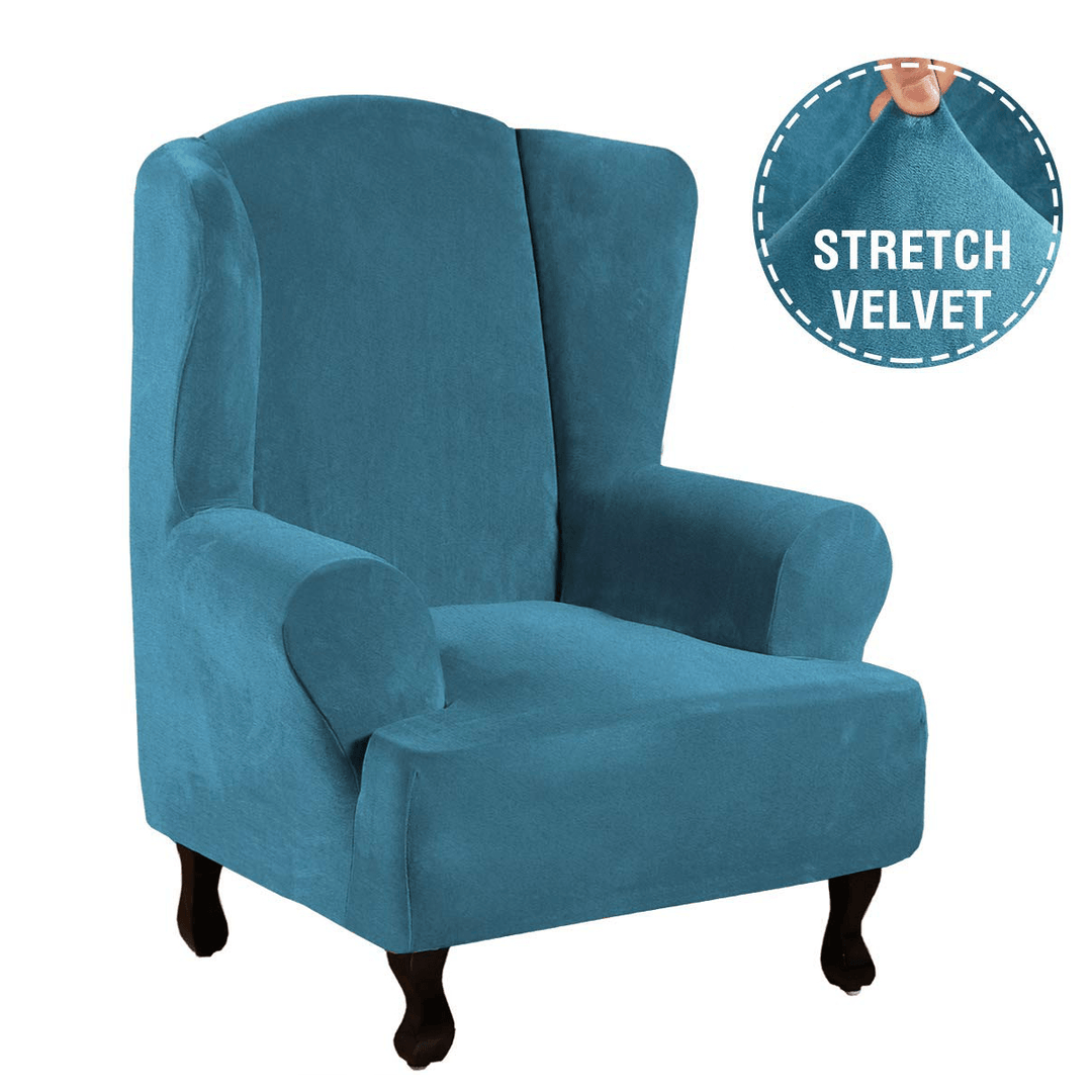 Chair Slipcovers Stretch Wingback Armchair Covers Sofa Stretch Protector - MRSLM