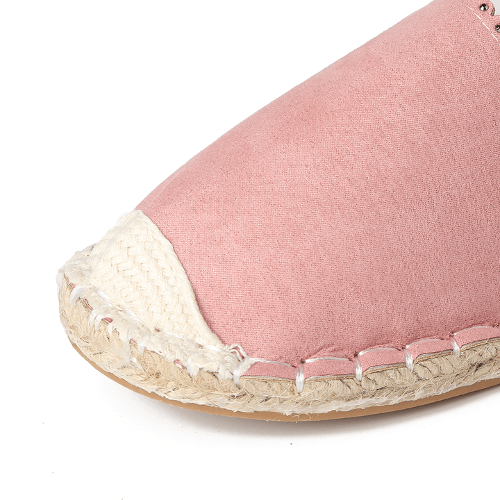 Women Casual Comfy Breathable Espadrille Flat Slip on Flats