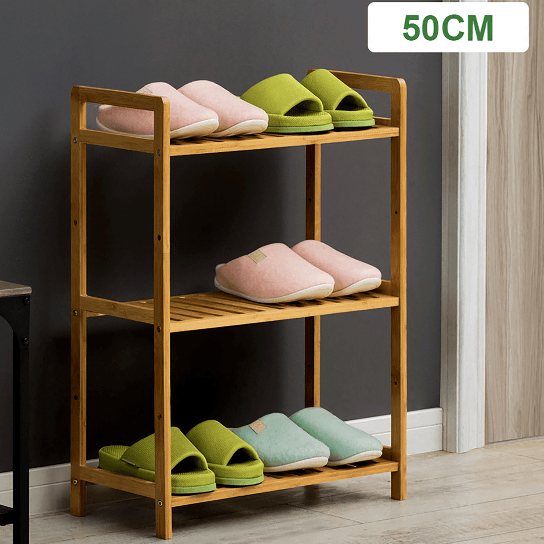 3/4/5 Tiers Shoe Racks Storage Wooden Shelf Stand Shelve Home Office Organizer DIY - MRSLM