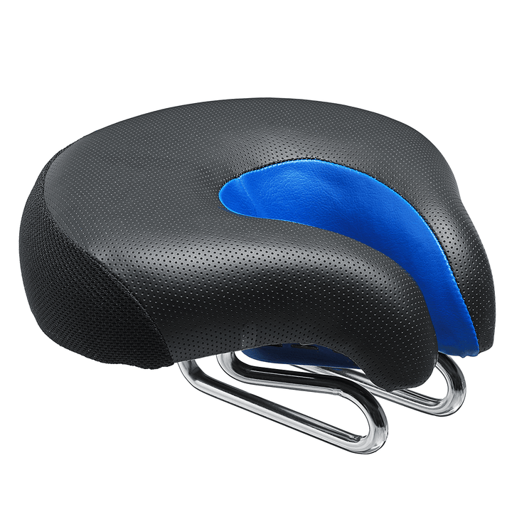 BIKIGHT Widen Bicycle Noseless Saddle Bike Bicycle Cycling Noseless Saddles Wide Large Soft PVC PU Pad Seat - MRSLM