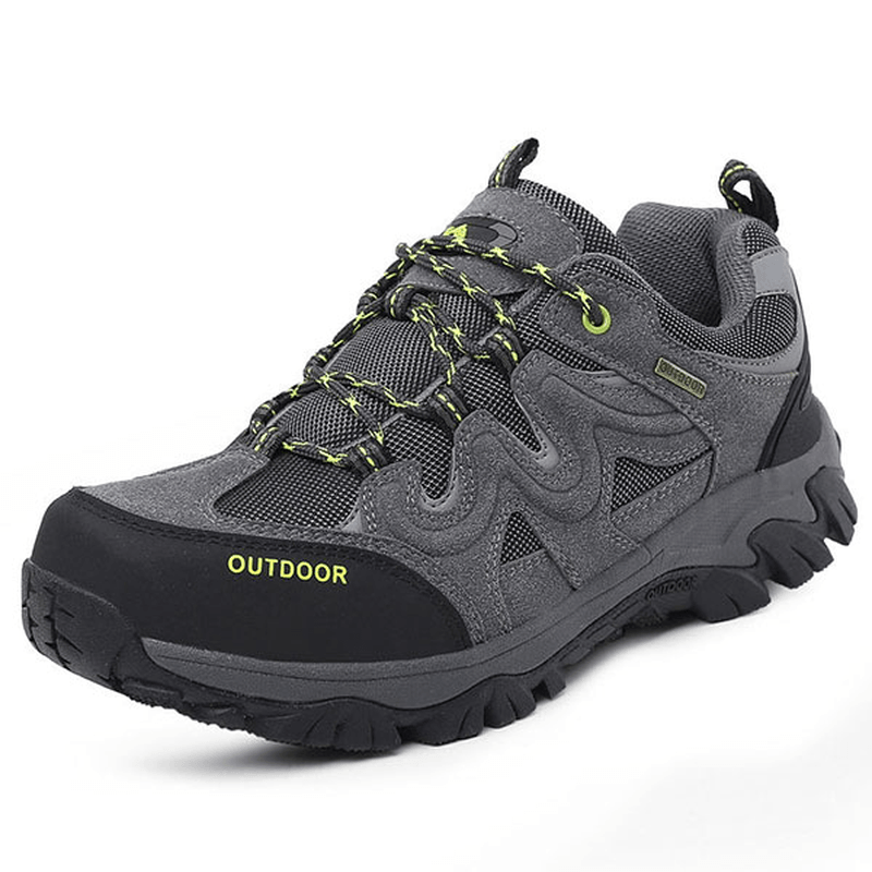 Big Size Men Comfortable Wear Resistant Outsole Outdoor Hiking Athletic Shoes