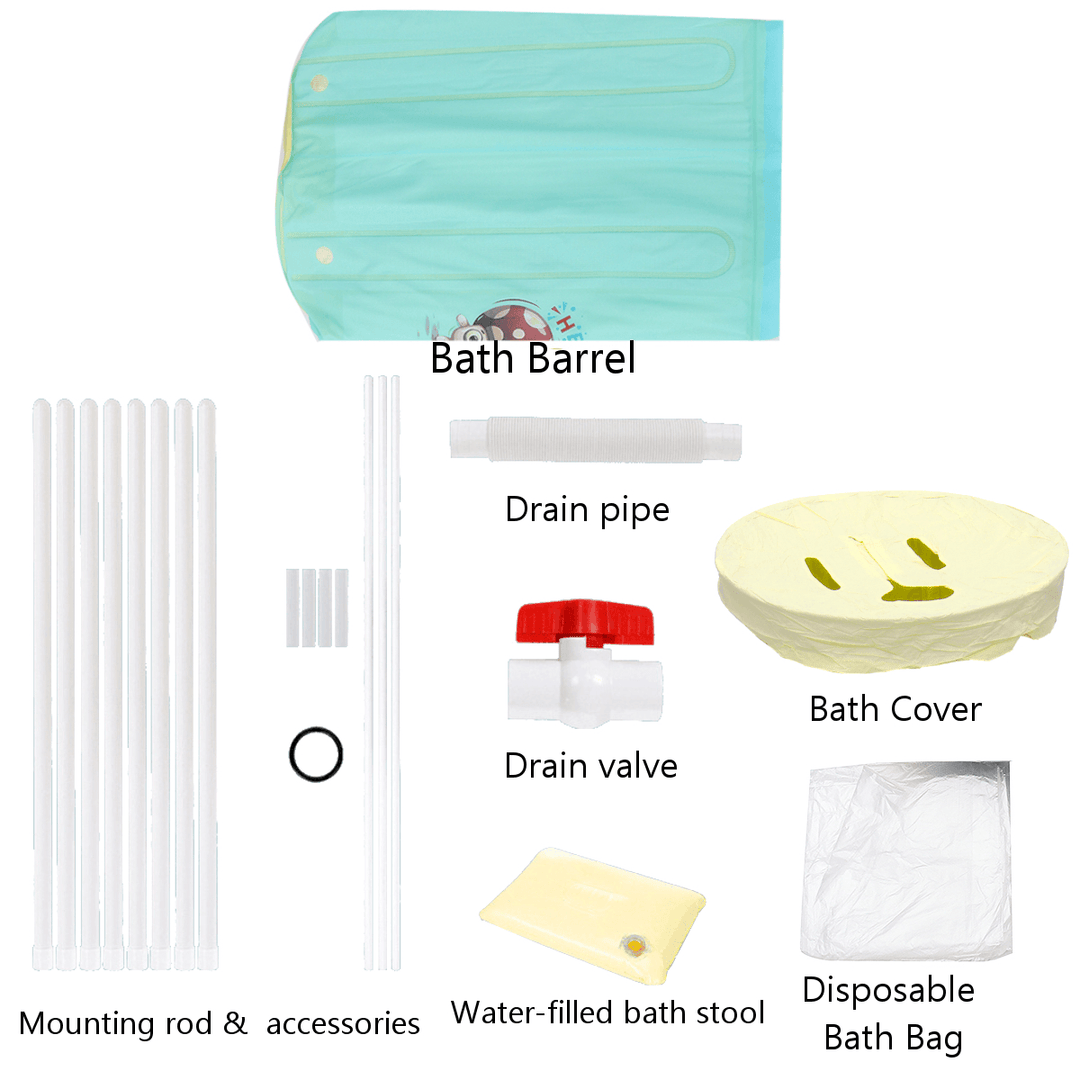 Folding Bath Barrel Household Steaming Adult Bathtub for Bathroom