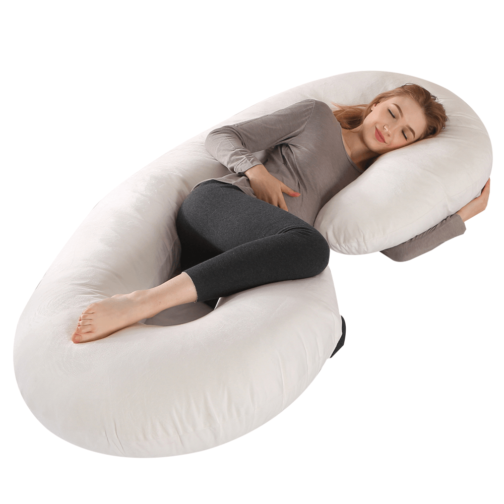 140 X 70Cm Full Body U Shape Pillow Soft Breathable Sleeping Support Pillow for Side Sleepers - MRSLM