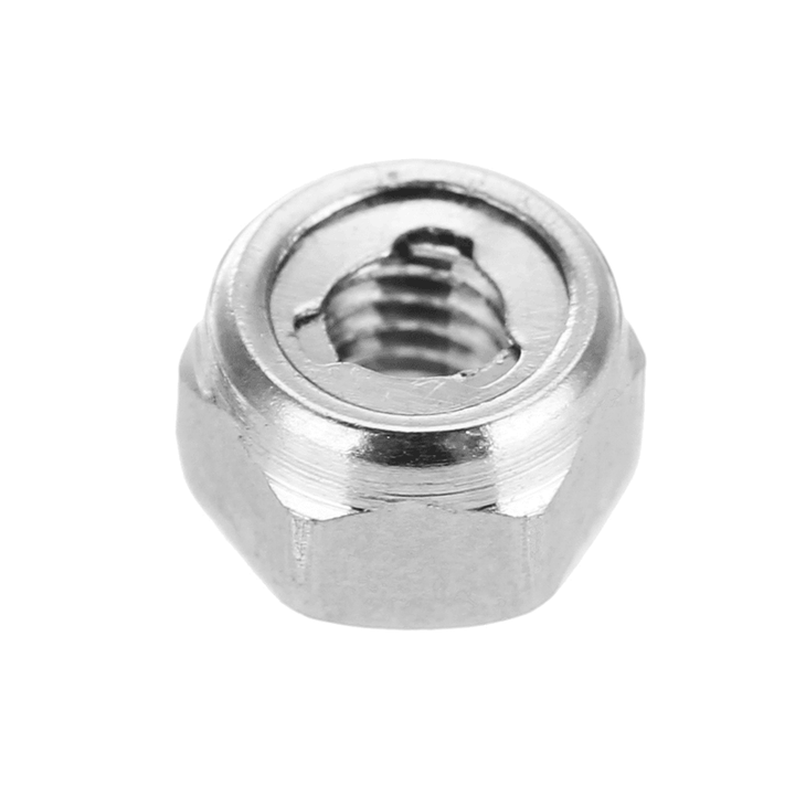 Suleve‚Ñ¢ M3SN2 10Pcs M3 304 Stainless Steel Hex Self Locking Nuts anti Loose All Steel Insert Lock Nuts