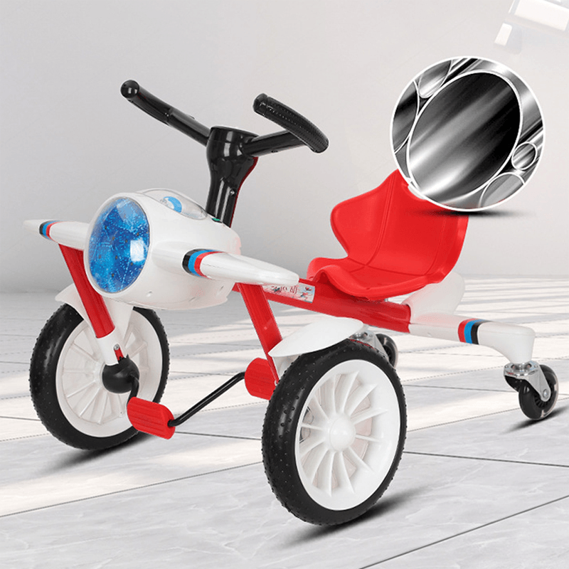 Children'S Tricycle Pedal Bike Light Music Anti-Rollover Anti-Skid Children'S Balance Bike Children'S Toy Gift