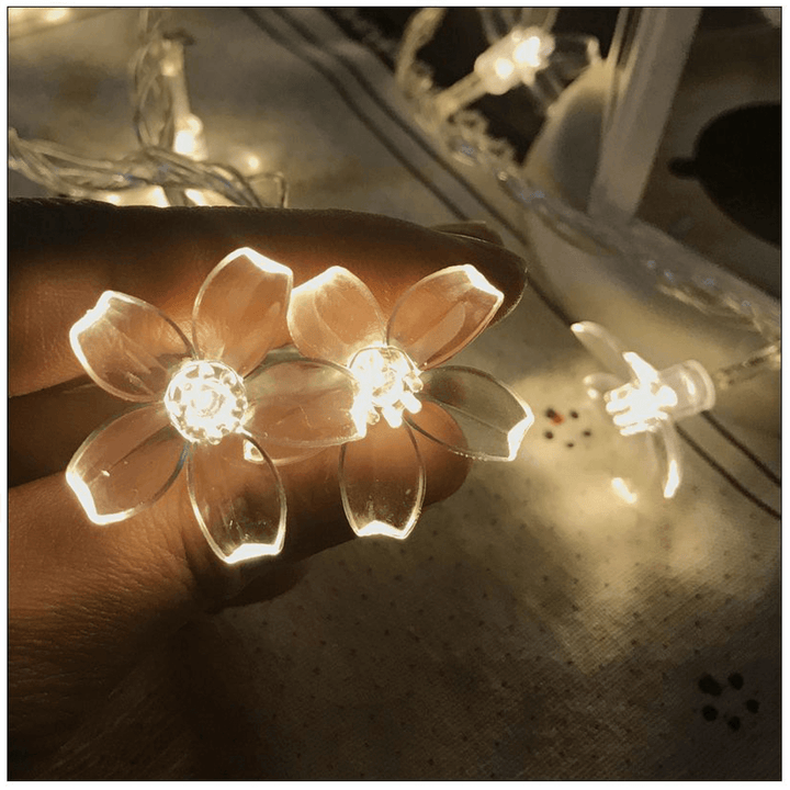 5/6.5/7/12M Solar LED String Christmas Blossom Lights Party Lamp 8 Mode