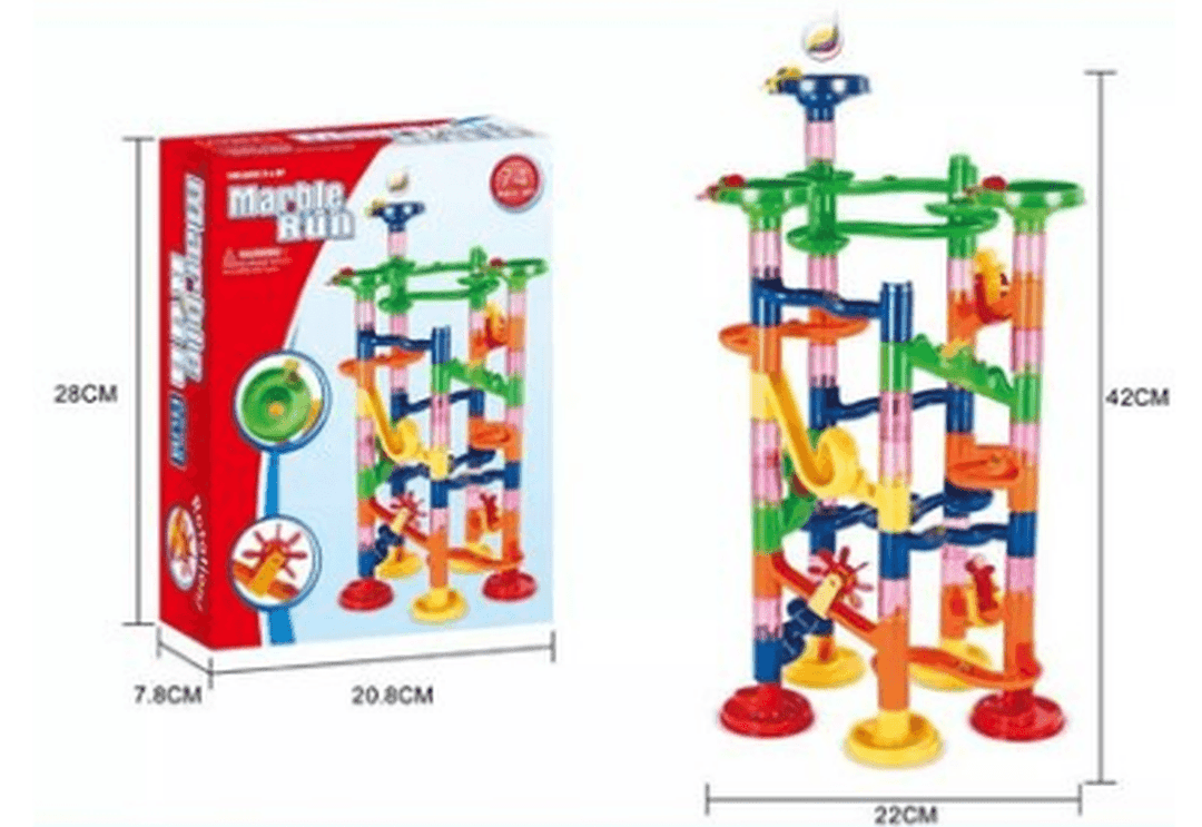 Foreign Trade Hot Sale 3D Pipeline Diy Puzzle Assembly Maze Track Ball Building Block Children'S Puzzle Building Block Toy