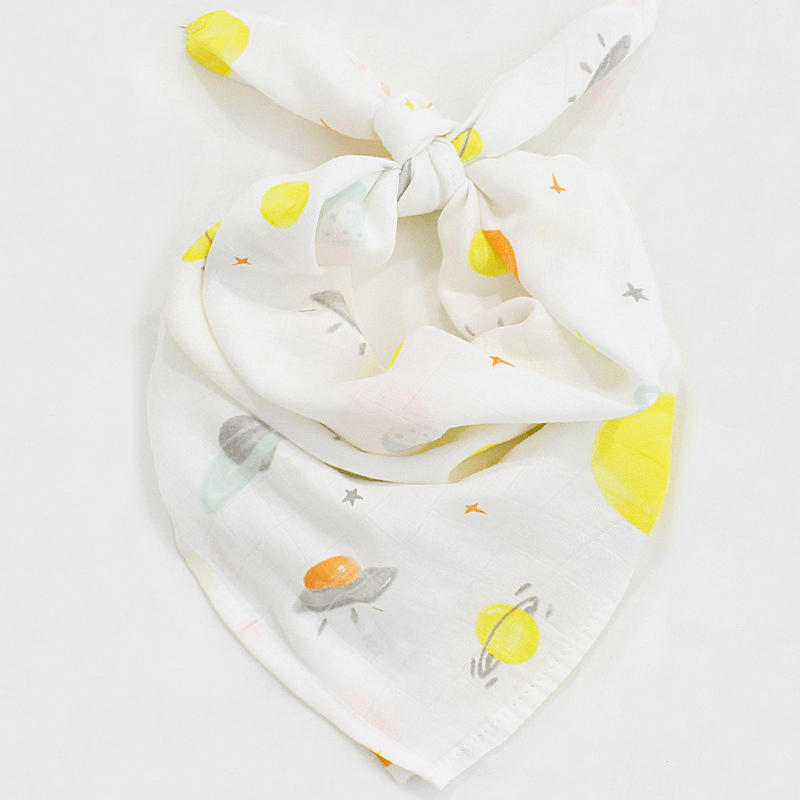 Bamboo Cotton Gauze Small Square Baby Saliva Towel - MRSLM