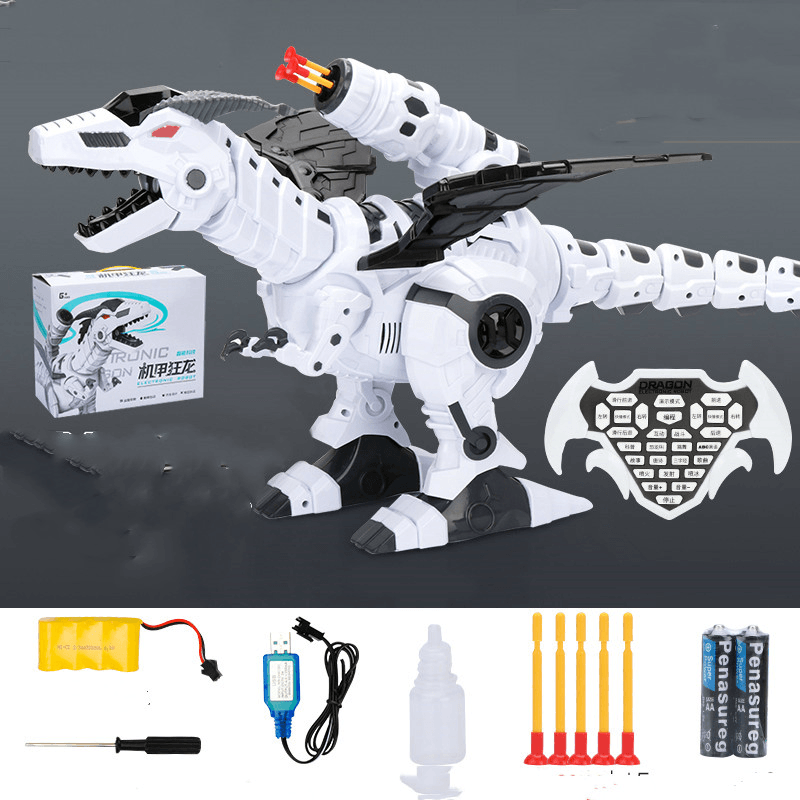 Boy Remote Control Dinosaur Can Spray Electric Can Breathe Fire