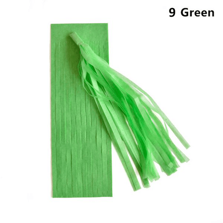 14 Inch Tissue Paper Tassel Garland Birthdays Party Decorations Event Gift Pack Balloon Accessoriess - MRSLM