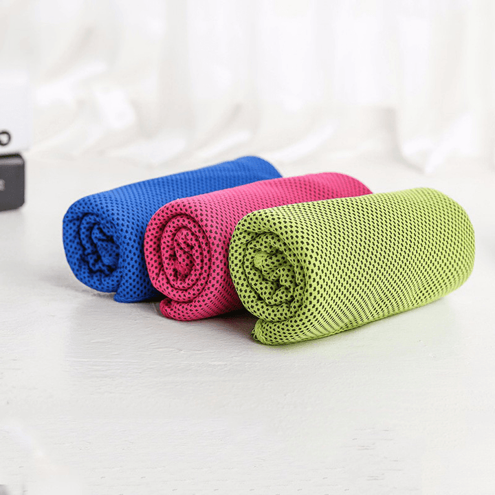 31X100Cm Microfiber Squishy Absorbent Summer Cold Towel Sports Hiking Travel Cooling Washcloth