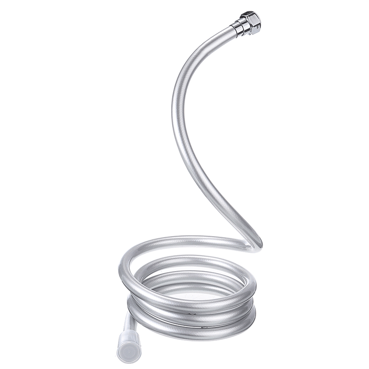 1.5/2/3M 1/2'' PVC Smooth High Pressure Water Shower Hose 360 Degree Swivel Long Hose for Bath Handheld Shower Head