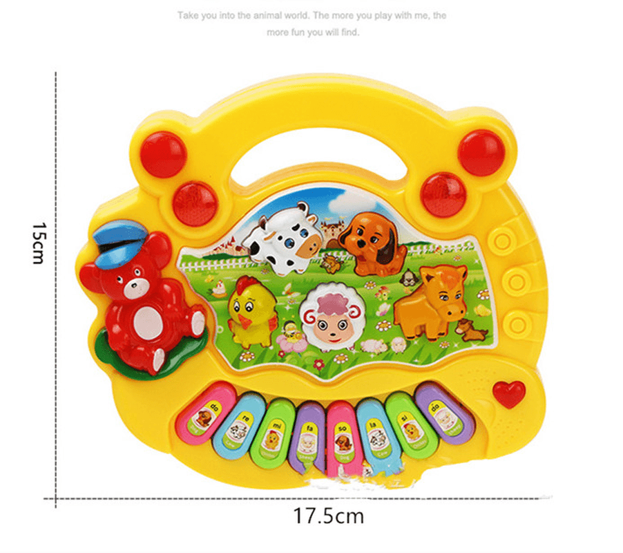 Toddler Musical Piano Toy Allow Toddler to Recognize Farm Animal and Sounds Age 3