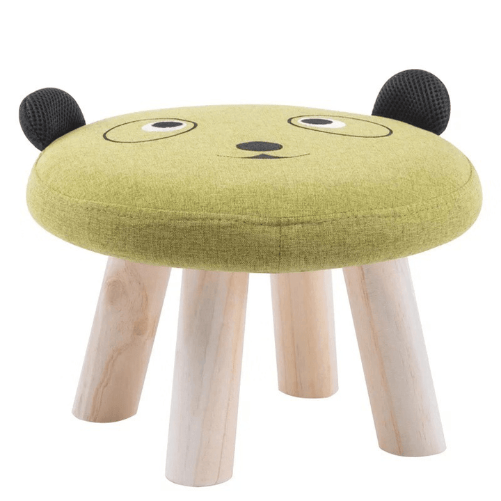 Baby Sofa round Stool Solid Wooden Bear Chair Home Furniture