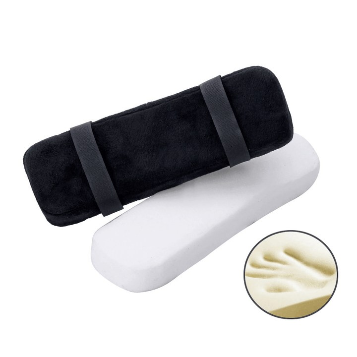 2Pcs Chair Armrest Pad Ultra-Soft Memory Foam Elbow Pillow Support Universal Fit for Home or Office Chair for Elbow Relief