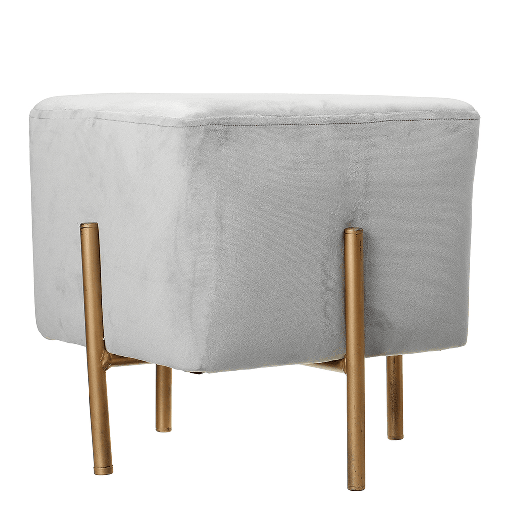 Velvet Cubic Stool Fabric Shoe Bench Seat Stool Modern Chair Ottomans Sofa Footstool Home Doorway Clothing Store Furniture Decoration